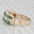 Green 1.68ctw Emerald Diamond 14k Yellow Gold Pyramid Ring Size 6.75 For Sale - Image 8 of 8