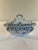 A splendid antique English lidded soup tureen in the traditional blue and white colors by the prestigious T. G. & F. Booth...