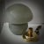 Metal Blown Gray Glass and Brass Murano Table Lamp in style of Vistosi, 1970s For Sale - Image 7 of 10