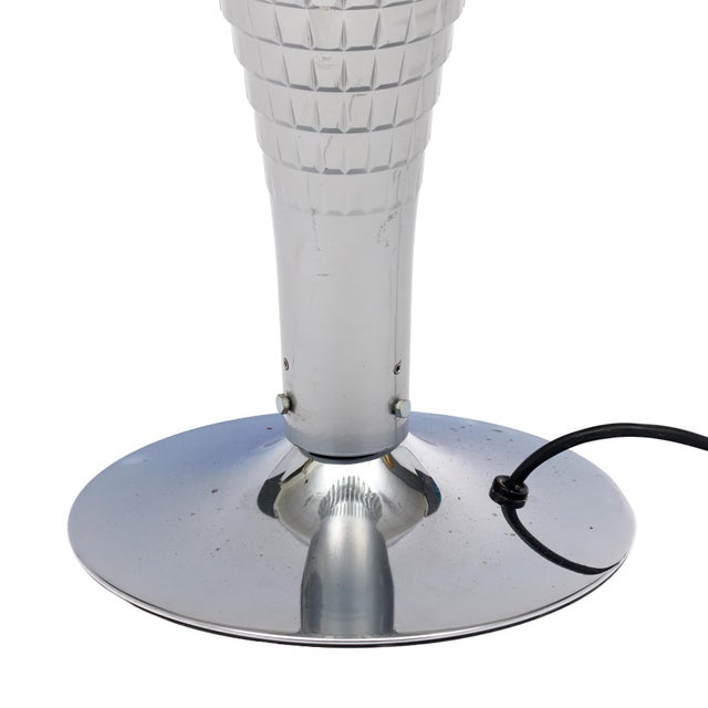 Italian Modernist Floor Lamp, Chrome and Glass, Circa 1970 For Sale - Image 9 of 9