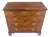 Fine 7 Drawers Burl Wood Banded Top Bracket Feet English Chest of Drawers MINT For Sale