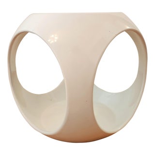 1970s Mod Fiberglass Side Table or Stool For Sale