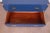 Blue Henredon Mid-Century Hollywood Regency Campaign Style Blue Lacquered Chest of Drawers, Newly Refinished For Sale - Image 8 of 13