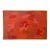 Orange Abstract Acrylic Painting by Stanley Donald Tschopp For Sale
