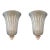 1960s Golden Shield Sconces, a Pair For Sale