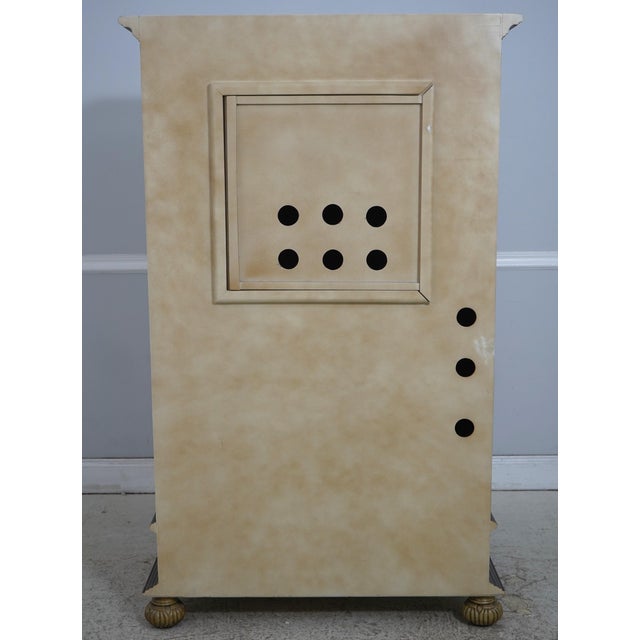 Habersham Style Hand Painted Armoire Tv Unit For Sale - Image 16 of 16