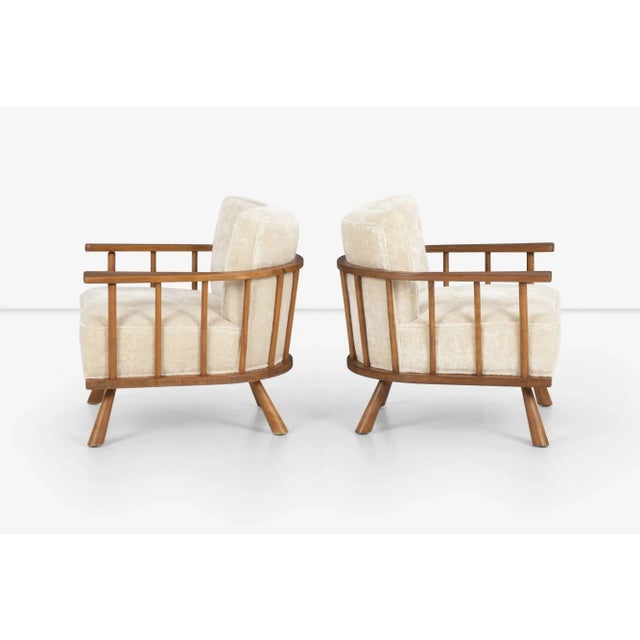 1950s Vintage Robsjohn-Gibbings for Widdicomb Lounge Chairs, Unmarked - a Pair For Sale - Image 4 of 12