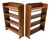 Vintage Art Deco Open Bookcases by P.E.L. Izeren for De Genneper Molen, 1920s, Set of 2 For Sale