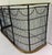 English Vintage Hand-Forged Wrought Iron & Brass Fireplace Fender, Mid-Century English Style, 34” Wide For Sale - Image 3 of 8