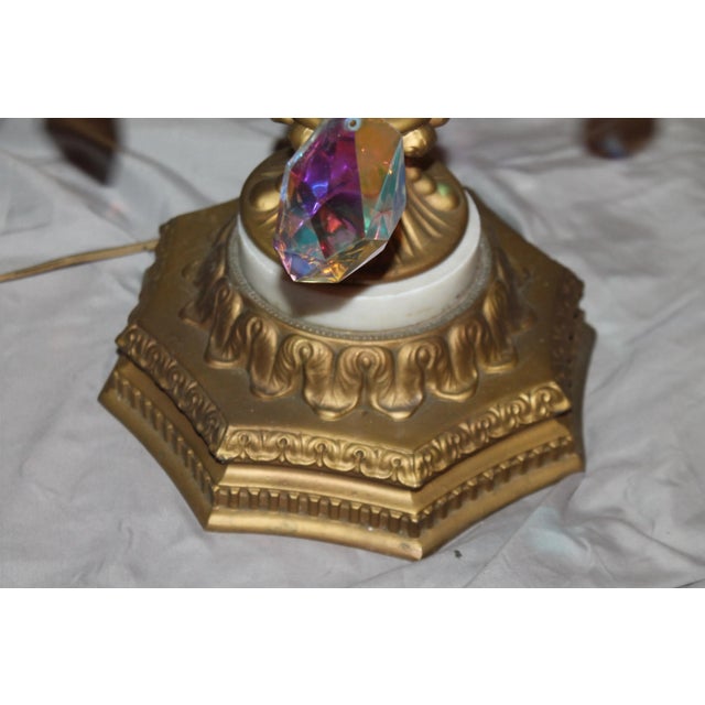 Gold 1950's Mid Century Modern Tall Palm Tree Floor Lamp For Sale - Image 8 of 12