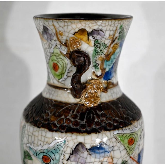 19th Century Crackled Earthenware Vase, Nanjing, China For Sale - Image 14 of 18