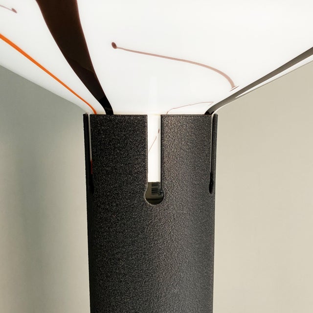 Mid-Century Modern Italian Floor Lamp with Decorated Murano Glass, 1970s For Sale - Image 6 of 16