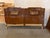 Antique 19th C American Empire Style Carved Flame Mahogany Upholstered Sofa Hand craved with gold gilt accents Good...