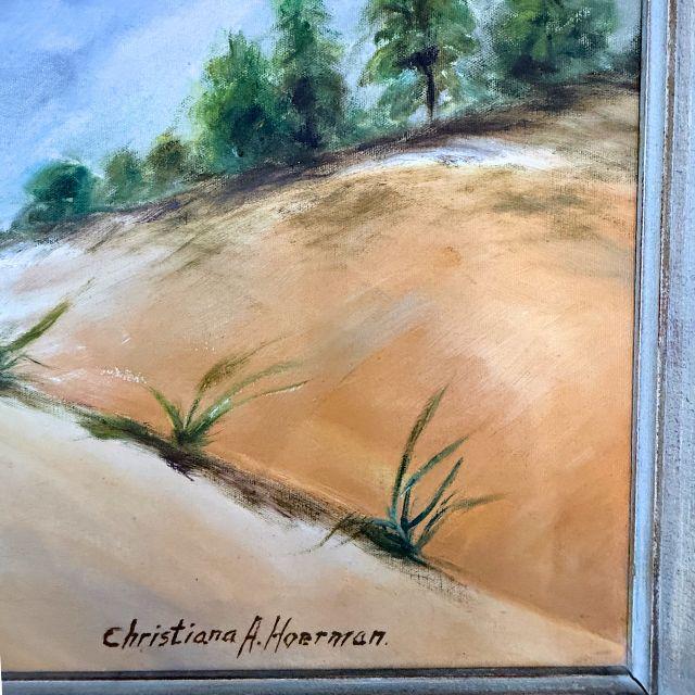 Vintage Original "Storm Over Saugatuck" Oil on Canvas, Saugatuck, Michigan For Sale - Image 18 of 18