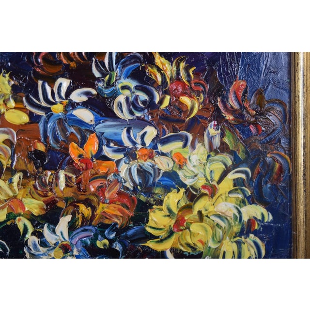 Floral Still Life, 1950s, Oil on Canvas, Framed For Sale - Image 7 of 9