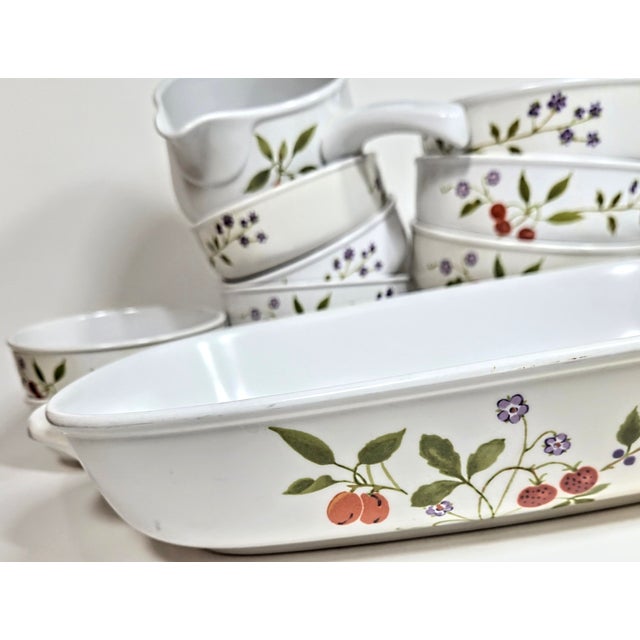 Berry Beautiful Stoneware Serving Set- Set of Twelve For Sale - Image 11 of 12