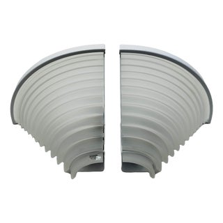 Egisto Corner Wall Lamps in Glass and Metal by Angelo Mangiarotti for Artemide, 1980s, Set of 2 For Sale