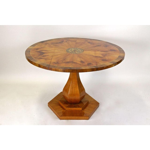 Biedermeier 19th Century Cherrywood Dining Table, Austria, 1830s For Sale - Image 10 of 18