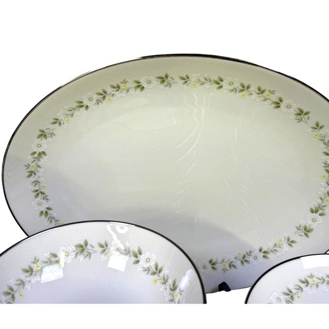 Ivory 1960s Noritake 'Cornelia' Ivory China Retired Set-Service for 12 - 115 Pieces For Sale - Image 8 of 18