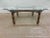 Traditional Vintage Spanish Mediterranean Style Walnut Scrolled Metal Glass Top Coffee Table For Sale - Image 3 of 13