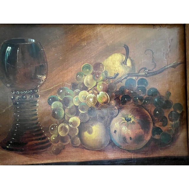 H. Seebacher, Still Life Composition, 1903, Oil Painting on Canvas, Framed For Sale - Image 3 of 9