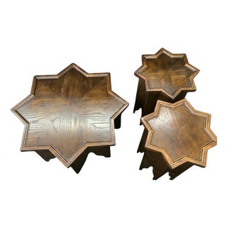 Set of 3 Lane Moorish Style Nesting Tables Used in "Charmed" & "Angel" For Sale