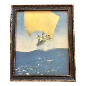 Original Maxfield Parrish Print in Original Issued Frame
