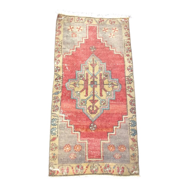 1960s Vintage Turkish Rug-1’6’x3’1" For Sale