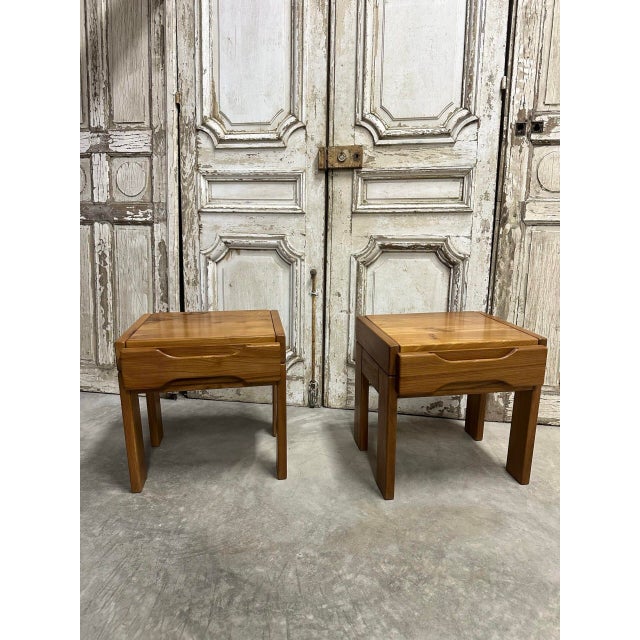 Bedside Tables from Maison Regain, 1980, Set of 2 For Sale - Image 11 of 11
