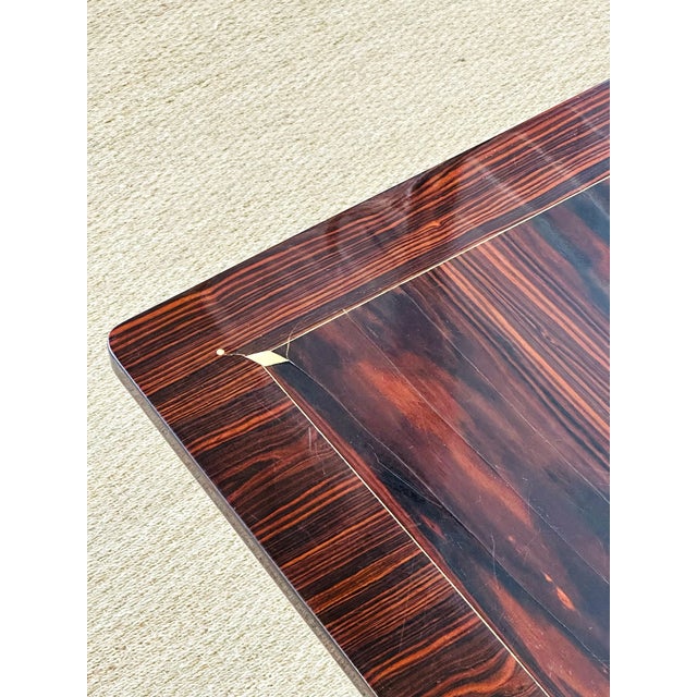 Art Deco Table in Macassar Ebony, 1940s For Sale - Image 13 of 18