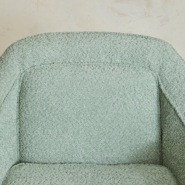 Italian Armchair with Boucle Upholstery in the Manner of Gio Ponti, 1950s For Sale - Image 9 of 11