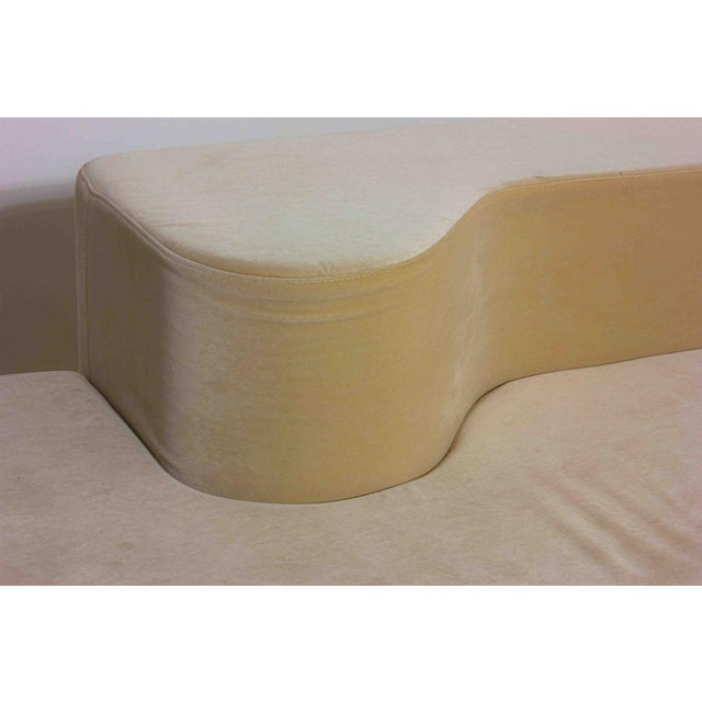 Beige Set of Lara Sofa in Beige Velvet by Roberto Pamio for Stilwood, Italy, 1958 For Sale - Image 8 of 11