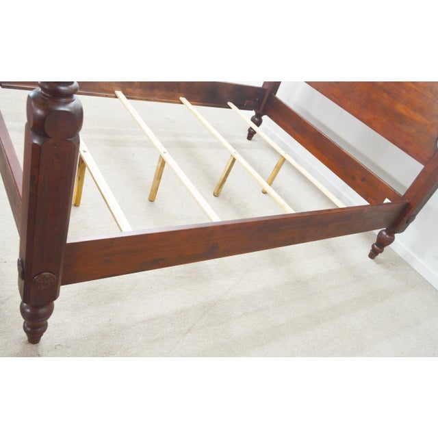 Late 20th Century Ethan Allen British Classics Queen Poster Bed For Sale - Image 5 of 10