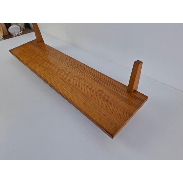 Mid-Century Wooden Wall Shelf, Czechoslovakia, 1960s For Sale - Image 10 of 18