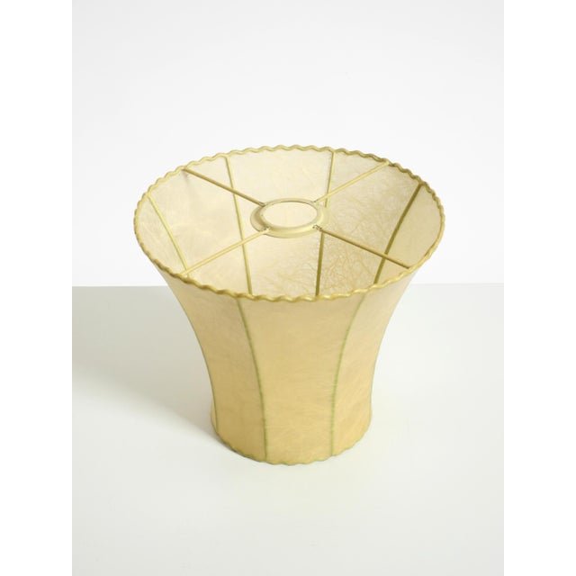 1960s Orange Ceramic Table Lamp with Cocoon Shade | Made in Italy For Sale - Image 14 of 18