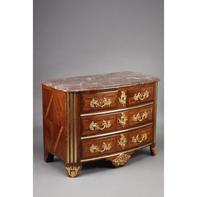 Hollywood Regency Regency Chest of Drawers attributed to Pierre Moulin, 1720 For Sale - Image 3 of 18