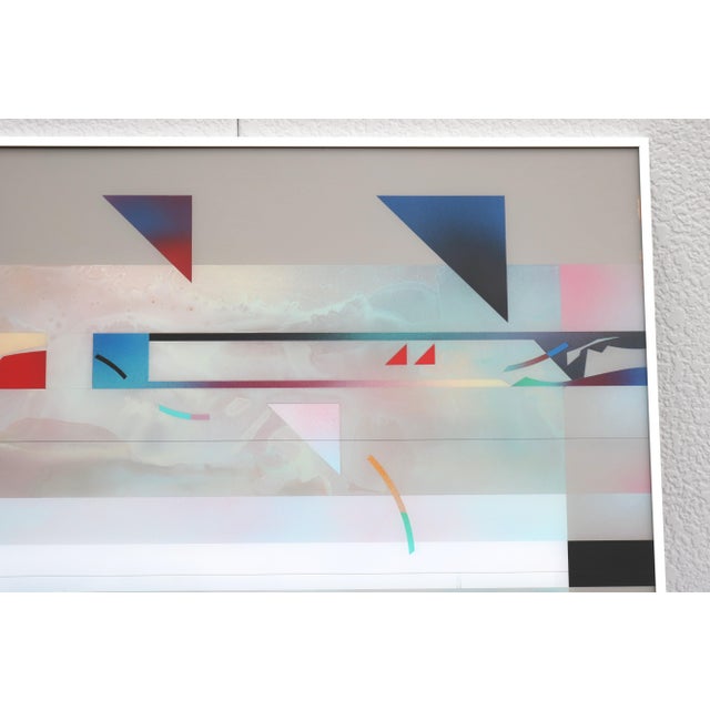 1988 Richard Hammond Flight-3 Abstract Expressionism Artwork Enamel and Resin For Sale - Image 11 of 18