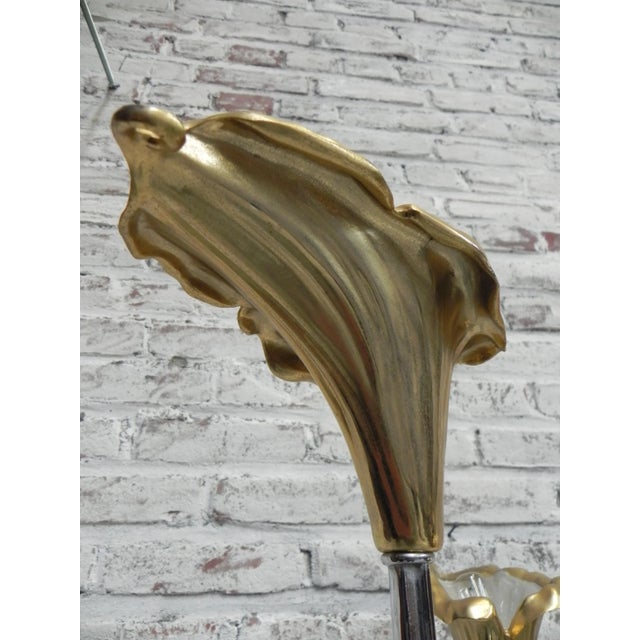 Vintage Italian Calla Lily Floor Lamp For Sale - Image 11 of 18