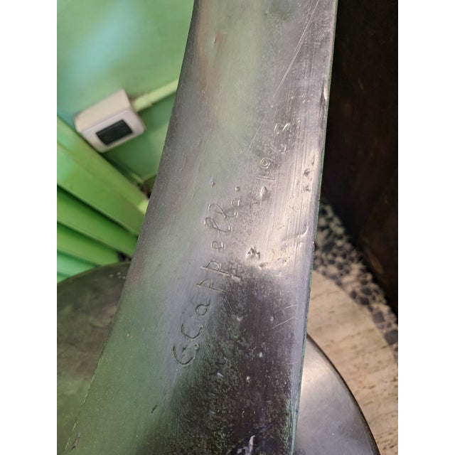 Black Carmelo Cappello, Large Mod Rhythms, 1967, Metal For Sale - Image 8 of 11