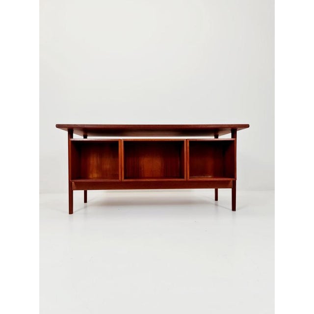 Vintage Danish Teak Desk by Kai Kristiansen for FM Møbler, Denmark, 1960s For Sale - Image 16 of 18