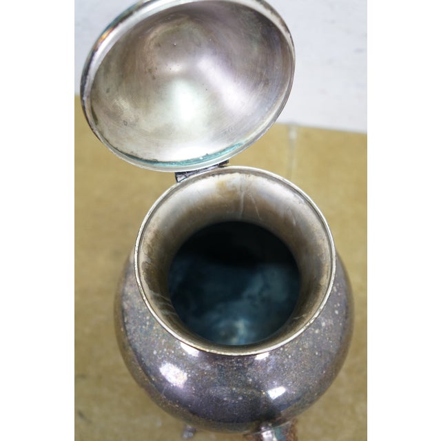 Vintage Birmingham Silver Co Plated Tea Set Tilting Kettle Sugar Creamer - 5 Pieces For Sale - Image 16 of 18