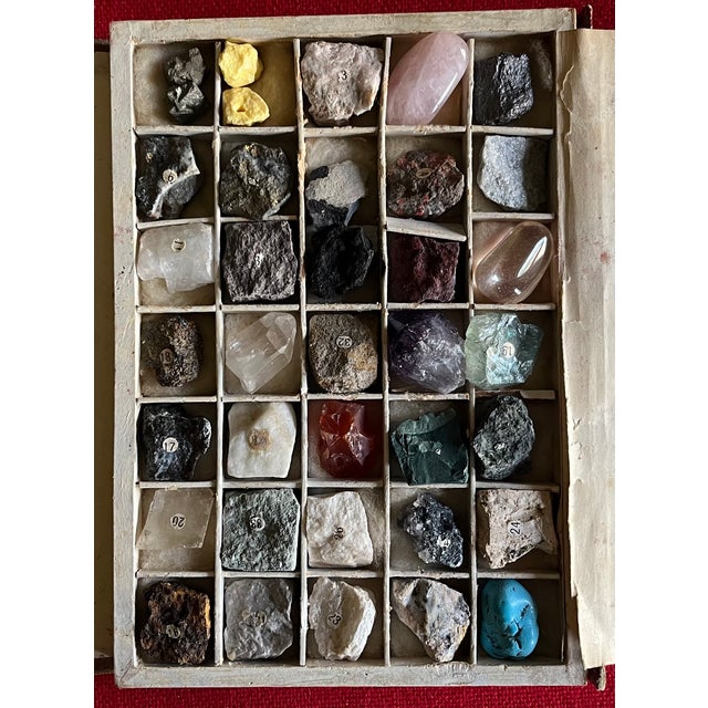 American Early 20th Century Scientific Collection of Mineral Specimens Displayed in a Book Form Case For Sale - Image 3 of 9