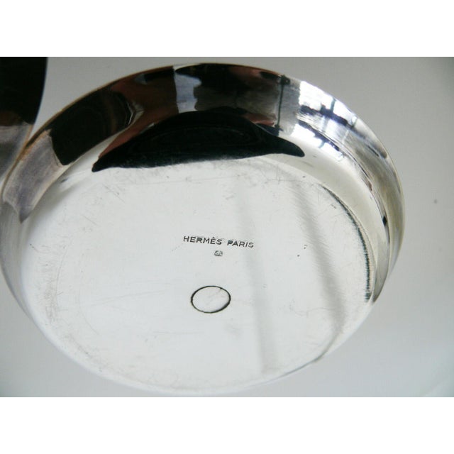 1990s Hermes Paris Silver Candle Holders a Pair Chairish