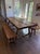 Early 20th Century Rough Hewn Dining Table With Bench Seating For Sale - Image 5 of 8