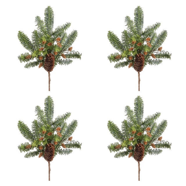 Rustic Pine with Pinecones Spray (Set of 4) For Sale - Image 3 of 3