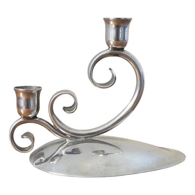 Danish Candlestick from Chr. Jensen, 1960s For Sale