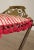 1920s Art Deco Period Wrought Iron & Brass X Base Bench For Sale - Image 9 of 13