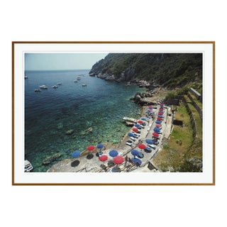 Porto Ercole Beach 1991 by Slim Aarons Framed C-Print For Sale