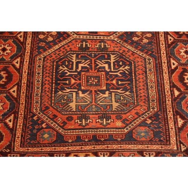 Early 20th Century Nazmiyal Collection Antique Caucasian Soumak Rug For Sale - Image 5 of 10