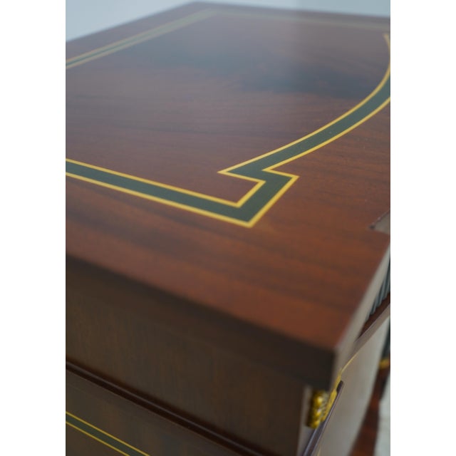 Pair Italian Versace Mahogany Nightstands For Sale - Image 15 of 18